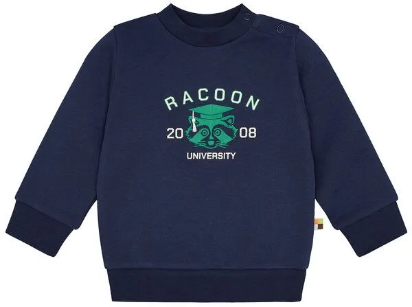 loud + proud loud + proud Babys & Kinder Sweatshirt mit Druckmotiv, GOTS-zertifiziert, Ultramarine(blau), – Produktbild 3 von 4