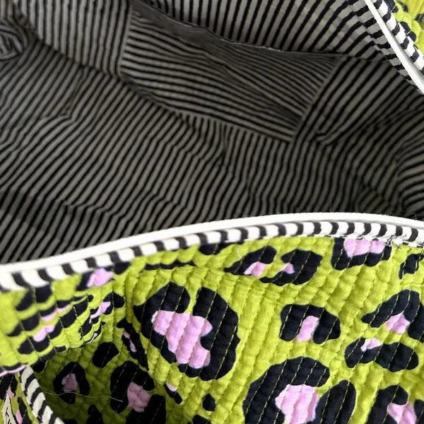 KIKOONI KIKOONI handgefertigte große Baumwolltasche "K. Shopper", Oh leo cosmic green, – Produktbild 4 von 4
