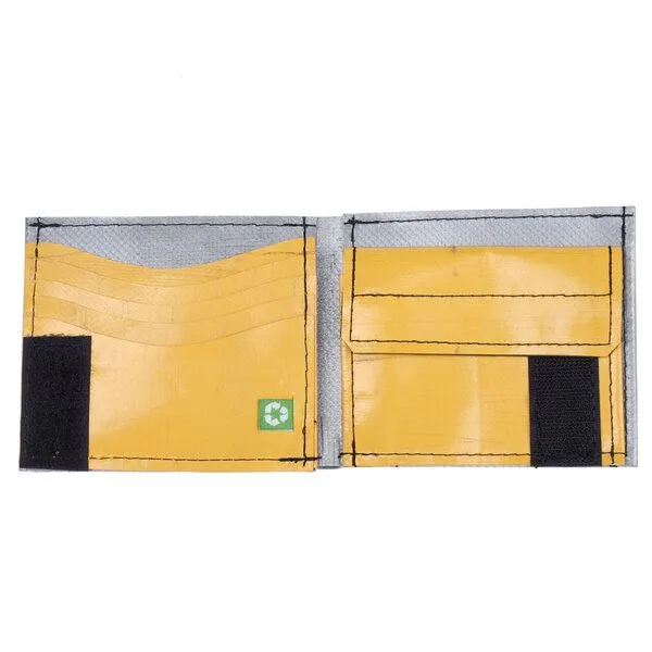Rebago Rebago Portemonnaie Wallet Tarp Man, Silbern-gelb, – Produktbild 2 von 3