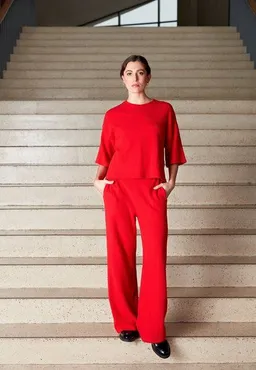 Givn Berlin Givn Berlin Hose GBELSIE aus recycelter Baumwolle mit weitem Bein – Produktbild 1 von 1