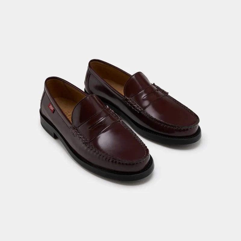 Zèta Zèta Herren vegan Loafers Unisex Braga Bordeaux, Dunkelrot, – Produktbild 2 von 2