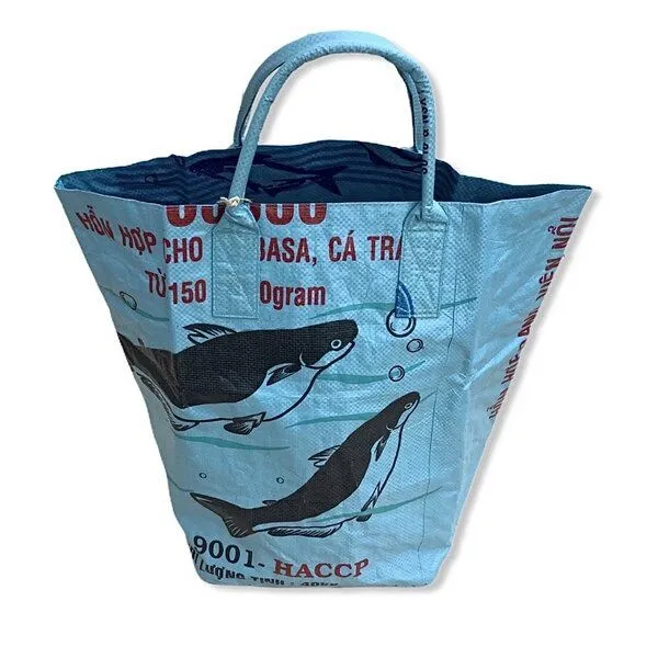 Beadbags Beadbags Kleine Universaltasche / Wäschesack aus recycelten Reissack Ri9.2, Hellblau, – Produktbild 2 von 6