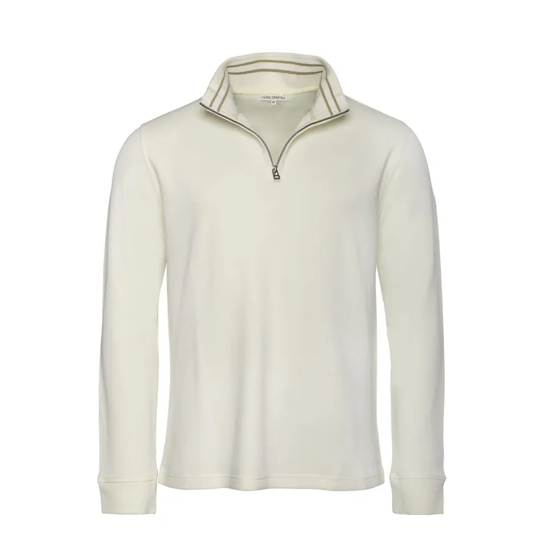 Living Crafts Living Crafts - Herren Langarm-Shirt (100% Bio-Baumwolle), Beige, – Produktbild 1 von 5