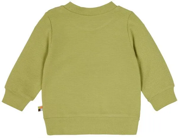 loud + proud loud + proud Babys & Kinder Sweat Rippenstruktur, GOTS-zertifiziert, Avocado(grün), – Produktbild 1 von 2