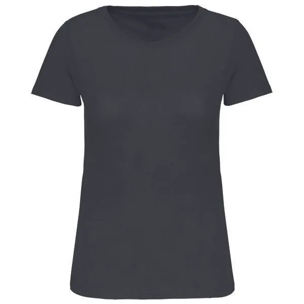 Greenspired Greenspired Damen Basic Bio Rundhals T-Shirt 145 g/m² XS- 3 XL, Dunkelgrau, – Produktbild 1 von 1