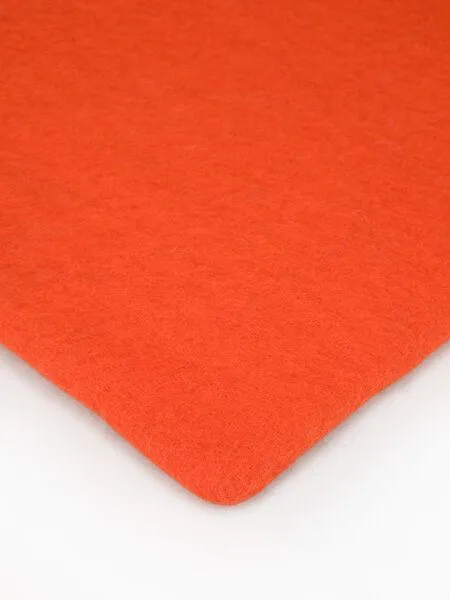 myfelt myfelt Filzteppich rechteckig, 100% reiner Schurwolle, Rotorange (mats), – Produktbild 1 von 4
