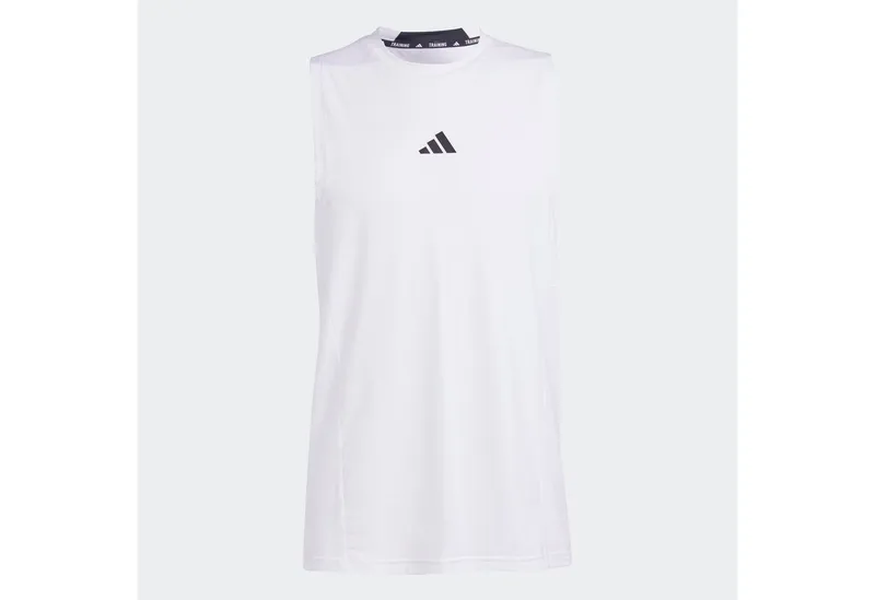 adidas Performance adidas Performance Tanktop D4T TANK mit Rundhalsausschnitt, ohne Verschluss, sportlicher Schnitt, Weiß, – Produktbild 1 von 2