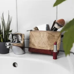 BELEAF BELEAF Veganer Kosmetikbeutel "BAG LEAF" aus Blattleder – Produktbild 1 von 1
