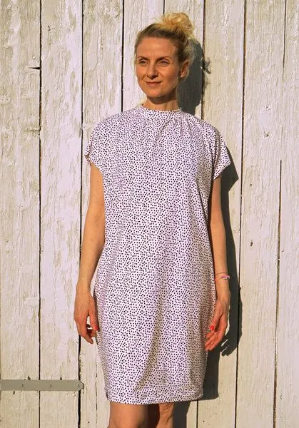 Lena Schokolade Lena Schokolade Kleid light dots aus Bio-Baumwolle, Offwhite (weiss), – Produktbild 2 von 4