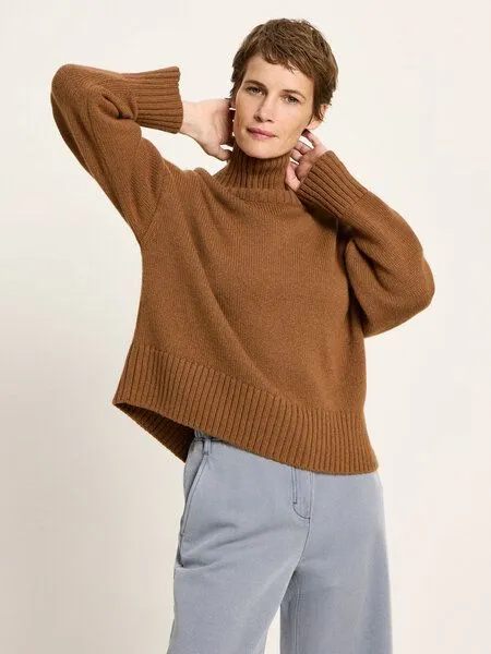 LANIUS LANIUS Oversized Pullover, Brown, – Produktbild 2 von 4