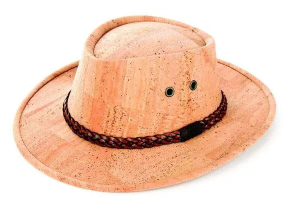 Kork-Deko Kork-Deko Cowboyhut aus Korkstoff - beige oder braun (Korkhut, Hut aus Kork, Korkstoff), Braun, – Produktbild 3 von 4