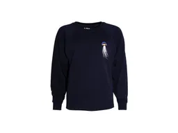 FÄDD FÄDD Damen Sweatshirt Pullover Bio-Baumwolle Kwalle PäP Bätwing Navy Blau – Produktbild 1 von 1
