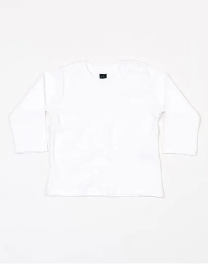 Babybugz Babybugz Baby Langarm Shirt 3 - 24 Monate 200 g/m², White, – Produktbild 2 von 3