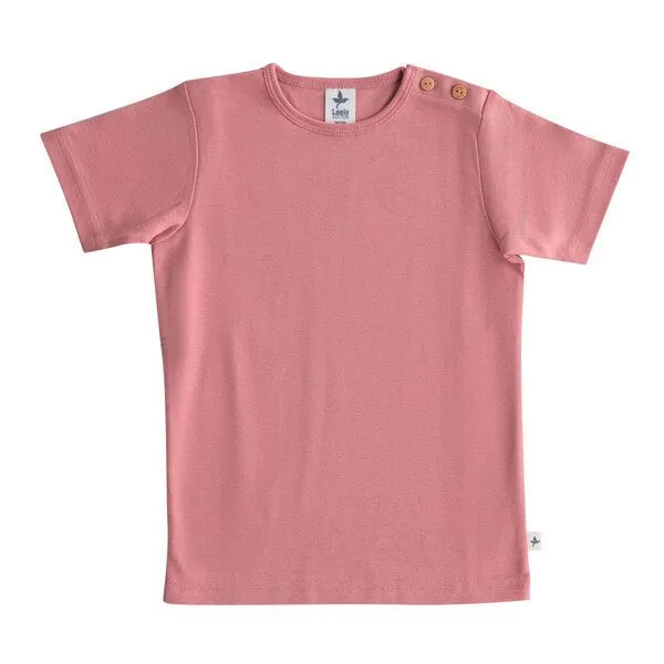 Leela Cotton Leela Cotton Kinder T-Shirt Bio Baumwolle, Altrosa, – Produktbild 1 von 2