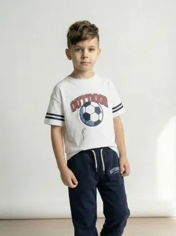 Vertbaudet T-Shirt Fußballprint Jungen – Produktbild 1 von 1