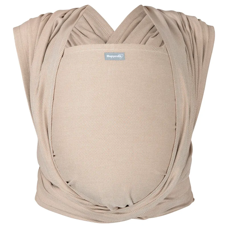 Hoppediz Hoppediz® Babytragetuch Gewebtes Tragetuch, Beige, – Produktbild 2 von 4