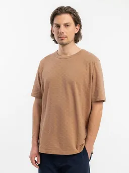 Rotholz Rotholz Basic T-Shirt mit Rundhalsausschnitt - Tonal Check T-Shirt - aus Bio-Baumwolle – Produktbild 1 von 1