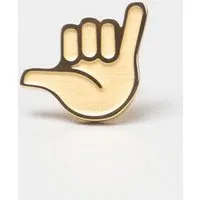 Fyngers Fyngers Ohrstecker aus chirurgischen Edelstahl hochglanzpoliert - Modell HANG LOOSE, Gold, – Produktbild 1 von 3