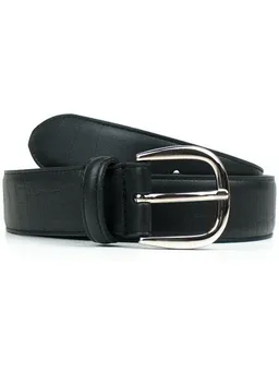 Will's Vegan Shop Will's Vegan Shop D-Ring-Gürtel, 3 cm Schwarz Herren – Produktbild 1 von 1