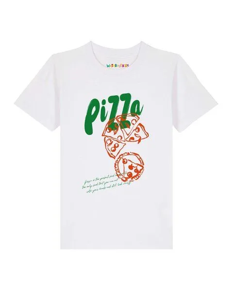 watabout.kids watabout.kids T-Shirt Kinder Pizza, White, – Produktbild 1 von 2