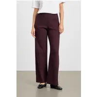 LAURIE LAURIE Damen vegan Hose Donna Locker Geschnitten Mittellang, Dunkles Pflaumenblau, Violett, – Produktbild 1 von 1