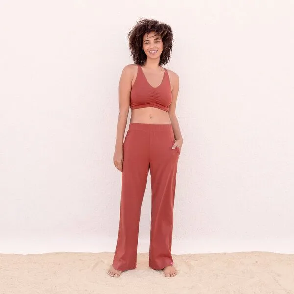 Jaya Jaya CAROLINA TENCEL - Damen - Bra für Yoga aus Lyocell/Baumwoll-Mix, Cinnamon/orange, – Produktbild 1 von 1