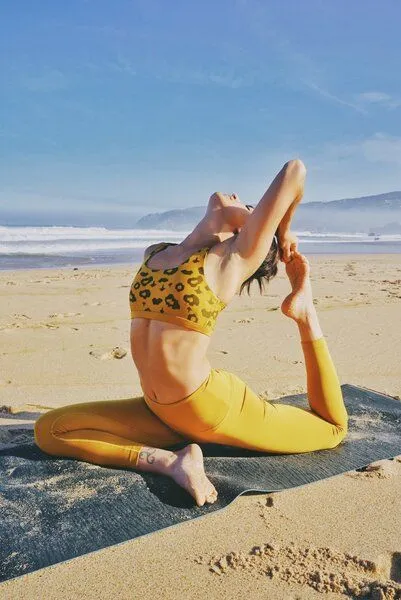 boochen boochen Sportleggings High-Rise - Farbe, Honey mustard (gelb), – Produktbild 4 von 4
