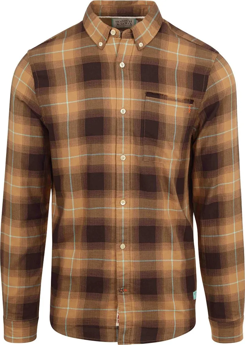Scotch and Soda Scotch and Soda Hemd Karomuster Braun, Braun, – Produktbild 1 von 3