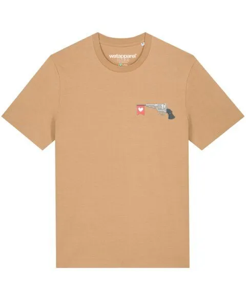 watapparel watapparel T-Shirt Unisex Make love not war, Latte, – Produktbild 1 von 3