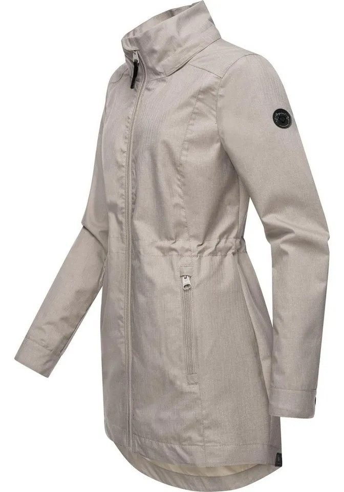 ragwear ragwear Kurzmantel Dakkota II Wasserdichter Outdoormantel für die Übergangszeit, Braun, – Produktbild 4 von 4