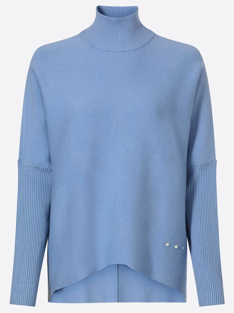heine Stehkragenpullover, Bleu, – Produktbild 1 von 2