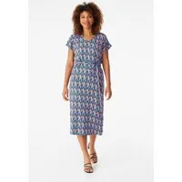 Givn Givn Damen vegan Kleid Philine Blau/Orange Drops, Blau, – Produktbild 1 von 1
