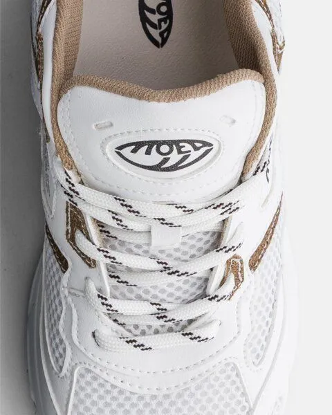 MoEa MoEa Sneakers Rush - White & Brown - Palm, Brown, – Produktbild 3 von 4