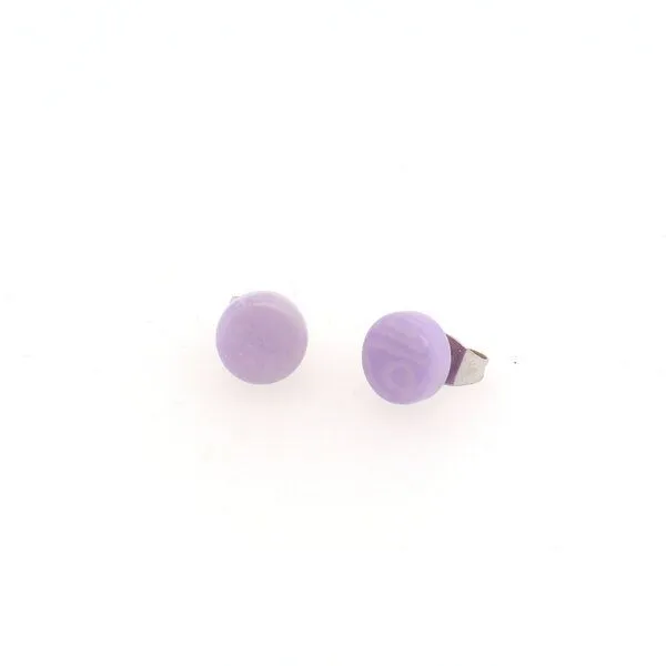 Mekhada Mekhada Tagua Ohrstecker TOPI 8 mm, Flieder, – Produktbild 1 von 1