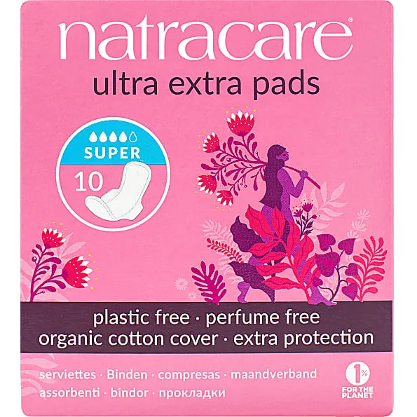 Natracare Natracare Ultra Extra Pads Super - 10 Binden aus Bio Baumwolle – Produktbild 2 von 2