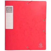 Exacompta 10 Exacompta Archivboxen aus Colorspan-Karton, 600 g/m², DIN A4, rot, RB 6 cm – Produktbild 1 von 1