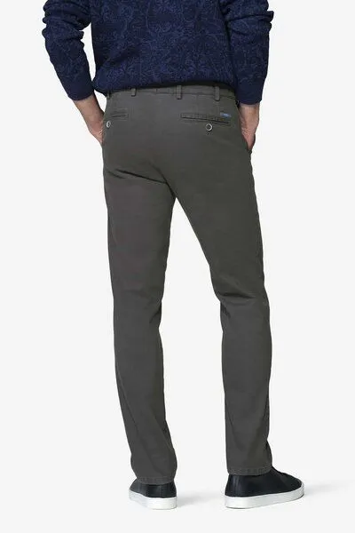 Meyer Meyer Chino mit Dehnbund, Grau (anthrazit), – Produktbild 4 von 4