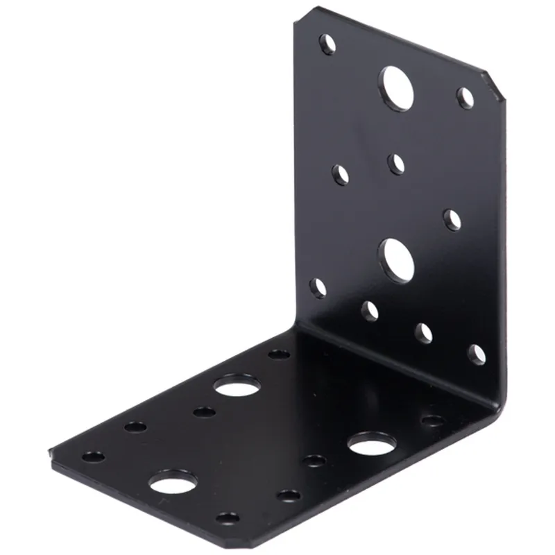 Alberts ALBERTS Winkelverbinder, verzinkt, schwarz, TxHxB 90x90x65 mm – Produktbild 1 von 1