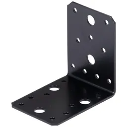 Alberts ALBERTS Winkelverbinder, verzinkt, schwarz, TxHxB 90x90x65 mm – Produktbild 1 von 1