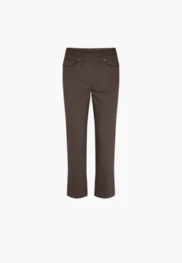 LAURIE LAURIE Damen vegan Hose Hannah Regular Extra Kurz Braun – Produktbild 1 von 1