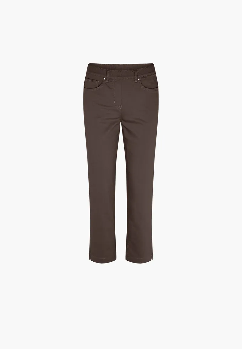 LAURIE LAURIE Damen vegan Hose Hannah Regular Extra Short Länge Braun, Braun, – Produktbild 1 von 2