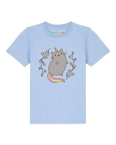 watabout.kids watabout.kids T-Shirt Kinder Unicorn Cat, Blue soul, – Produktbild 1 von 2