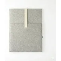matilda k manufaktur matilda k. manufaktur Minimalistische Laptophülle aus Wollfilz 'max' mit Einsteckfach | für MacBook |Air| Pro 13|14|15|16 Zoll, Hellgrau-natur, – Produktbild 1 von 1