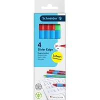 Schneider Schneider 4er-Pack Kugelschreiber Lehrer-Korrekturset "Slider Edge XB" 3+1Gratis,sortiert – Produktbild 1 von 1