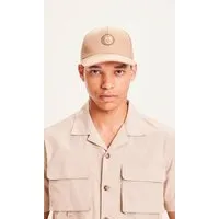 KnowledgeCotton Apparel KnowledgeCotton Apparel Twill Badge Schirmmütze aus Bio-Baumwolle, Beige-light-feather-gray, – Produktbild 1 von 1