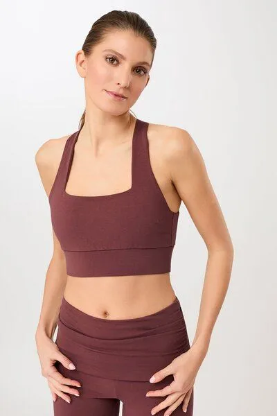mandala Mandala French Neck Bra, Rosewood (rot), – Produktbild 1 von 4