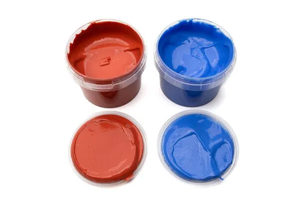 neogrün neogrün Fingerfarben 2er Set "Nori", Blau/rot, – Produktbild 3 von 6
