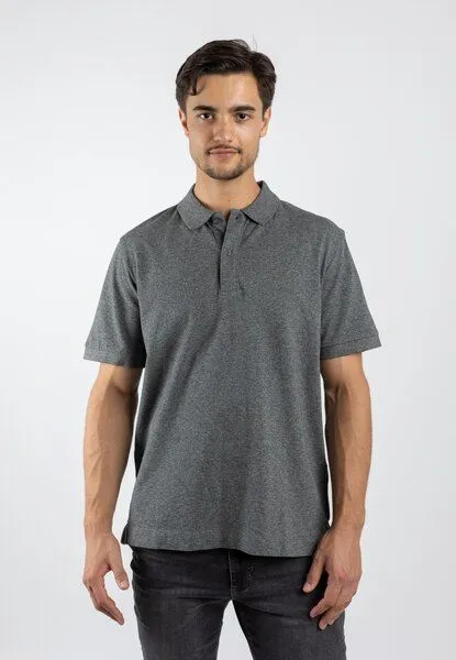 TORLAND TORLAND Herren Poloshirt PREPSTER, Grau (black heather mid grey), – Produktbild 1 von 4
