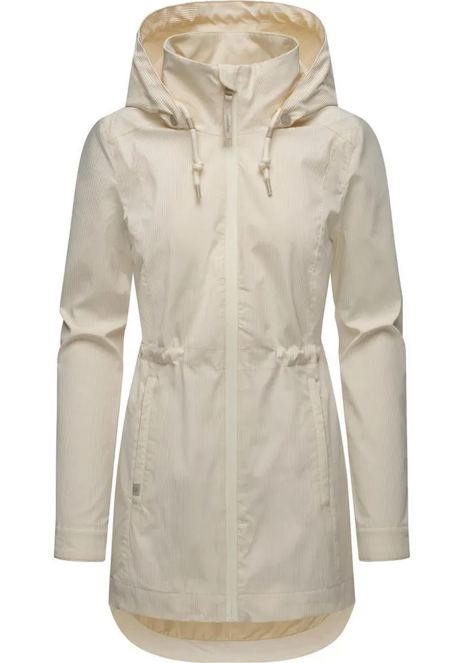 ragwear ragwear Kurzmantel Dakkota B Übergangsjacke wasserdicht mit feiner Rillenstruktur, Braun, – Produktbild 1 von 4