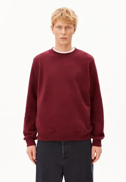 ARMEDANGELS ARMEDANGELS BAARO FLEECE Herren Sweatshirt aus Bio-Baumwolle, Velvet red, – Produktbild 1 von 4